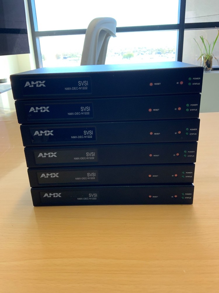 AMX NMX-DEC-N1222 SVSI Stand-Alone Minimal Compression Video Over IP Decoder