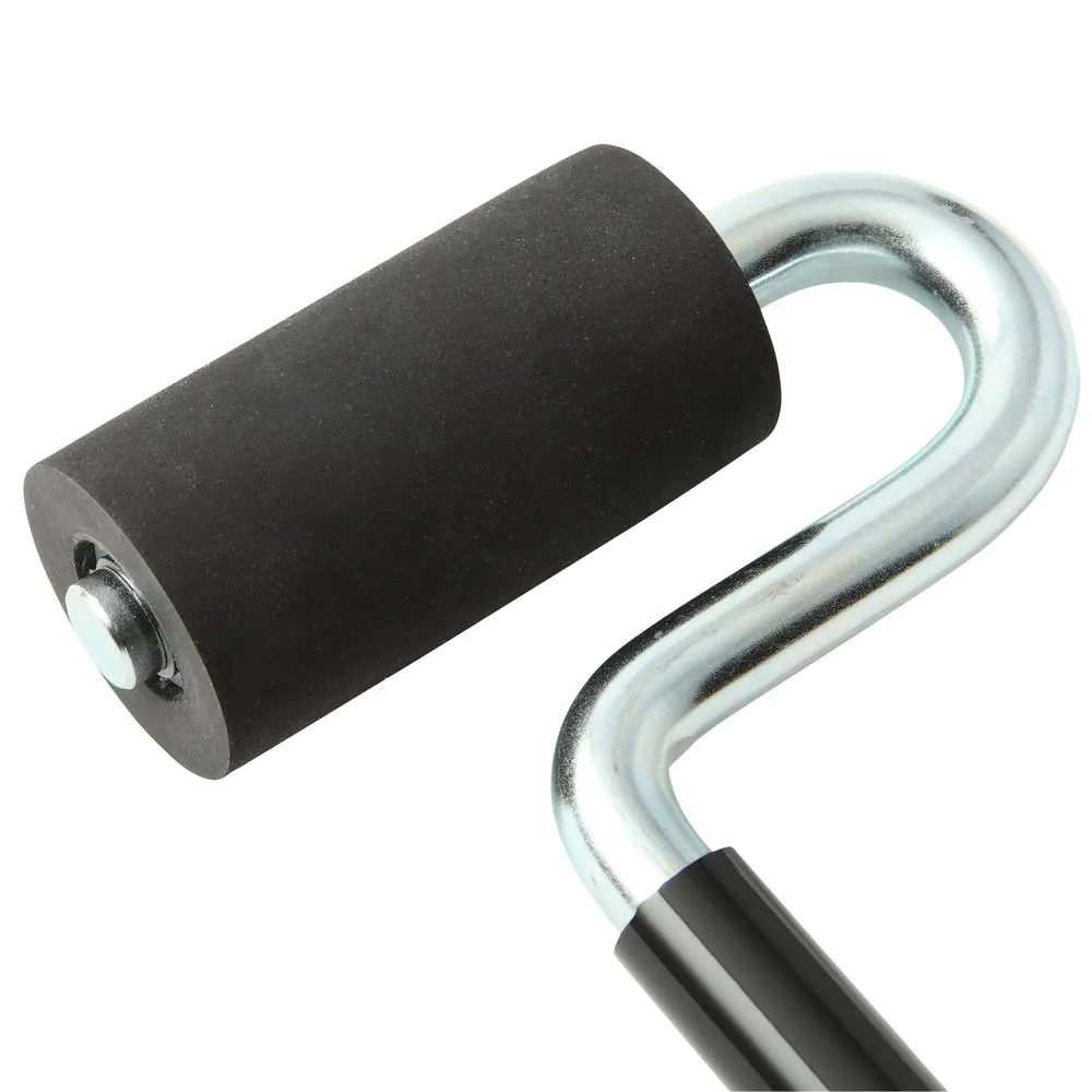 POWERTEC 1-1/2 In. X 3 In. Long Handle J-Roller with Rubber Roller