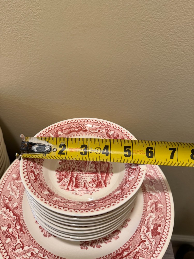 44 PIECE Pink Memory Lane China Set
