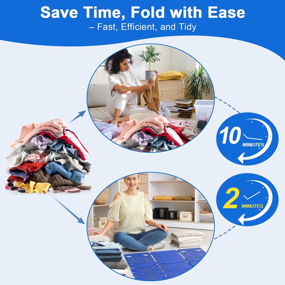 Shirt Folder Board Tshirt Clothes Folder Folding Board Durable Laundry Sorter...