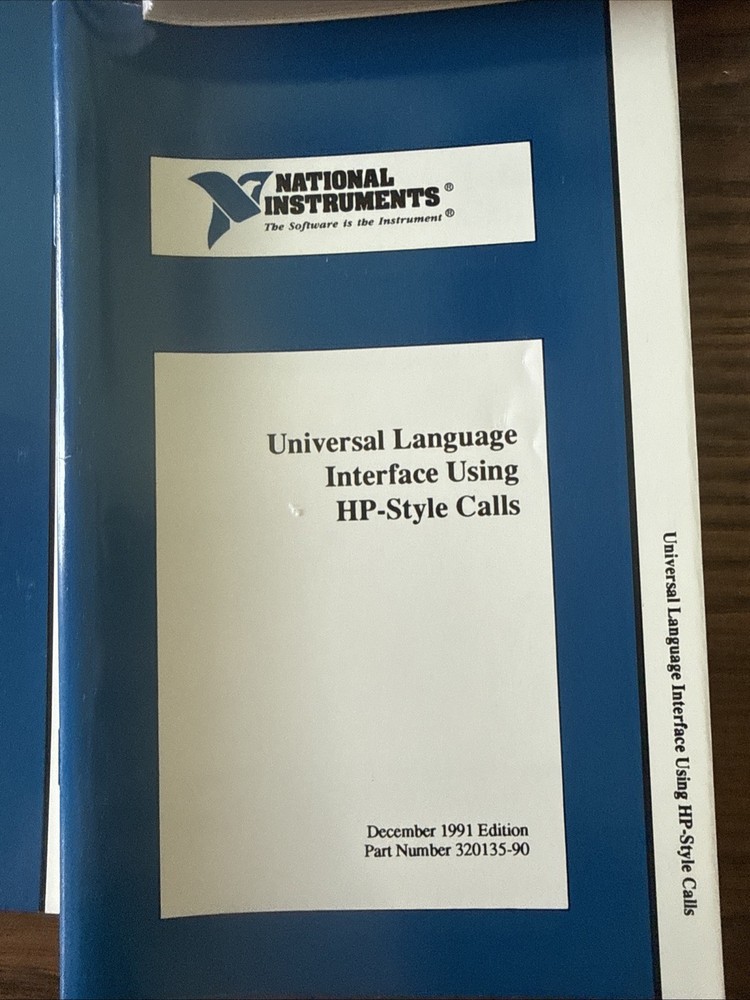 NATIONAL INSTRUMENTS AT-GPIB CONTROLLER CARD With Manuals N Software Box