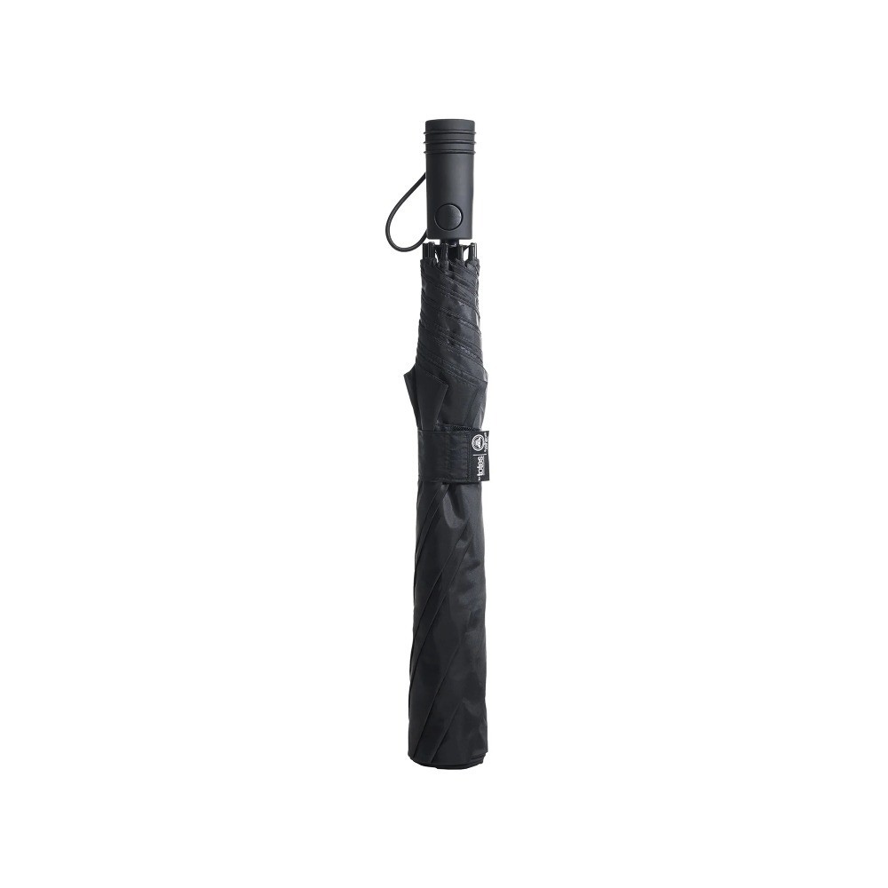 Recycled Canopy Automatic Open Vented Golf Umbrella with Sun Protection Black