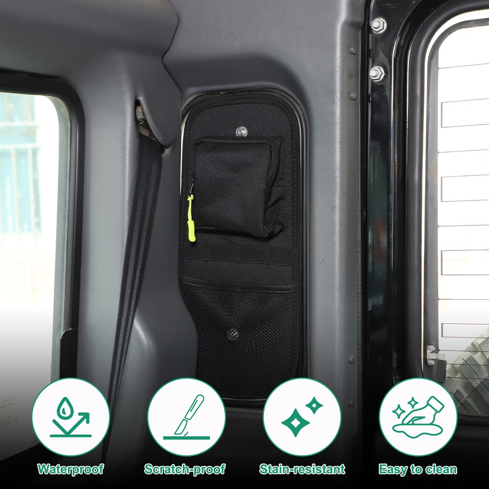 2PCS Tailgate Side Window Storage Bag For Land Rover Defender L663 2004-2018
