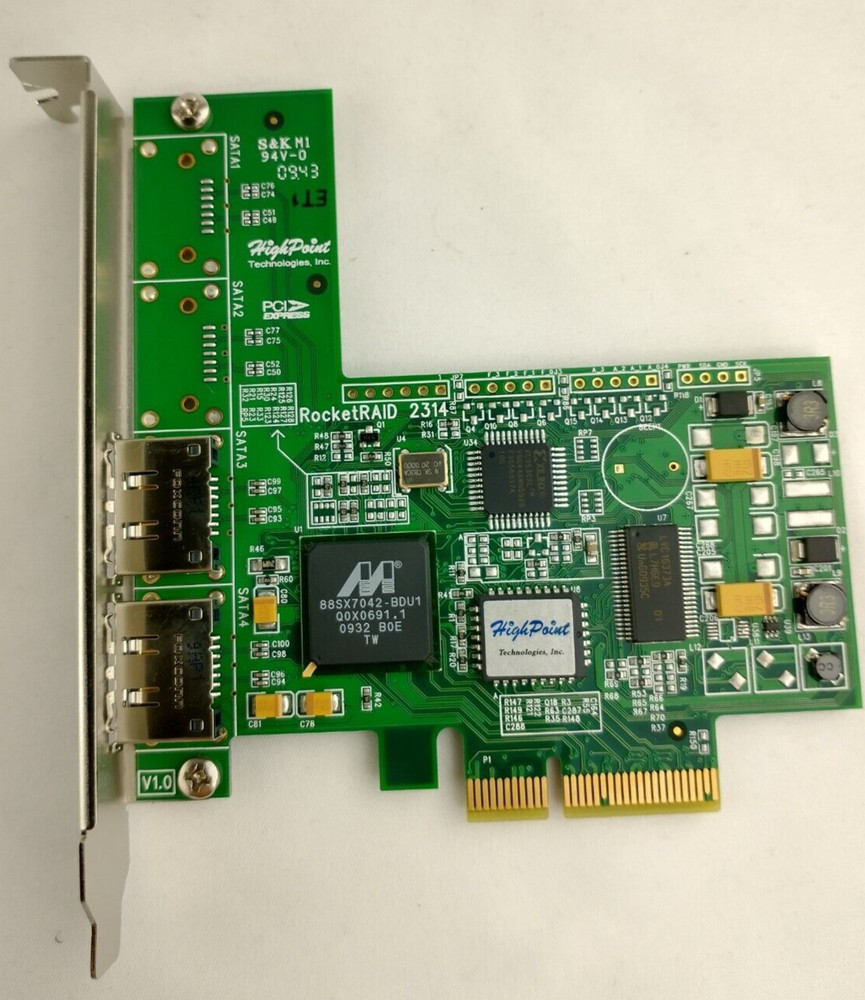 HighPoint RocketRAID eSATA for MAC 3Gb/s 2 Channel PCI-Express x4 Open Box ⚡