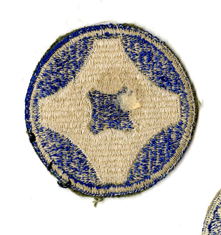 4th Service Command White Back Patch WWII Vintage Southern States