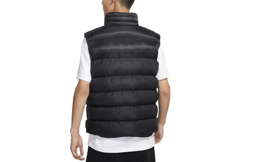 Jordan Solid Color Print Logo Zip Vest