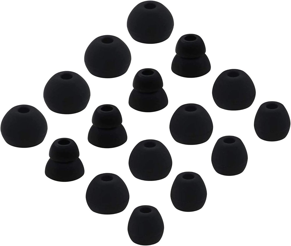 ALXCD Ear Tips Replacement for Beats Flex Wireless Earphones, S/M/L/D 4 Black