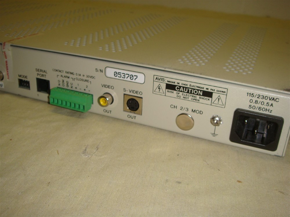 WEGENER COMMUNICATIONS DVR396 MPEG-2 IRD SATELLITE DIGITAL VIDEO RECEIVER