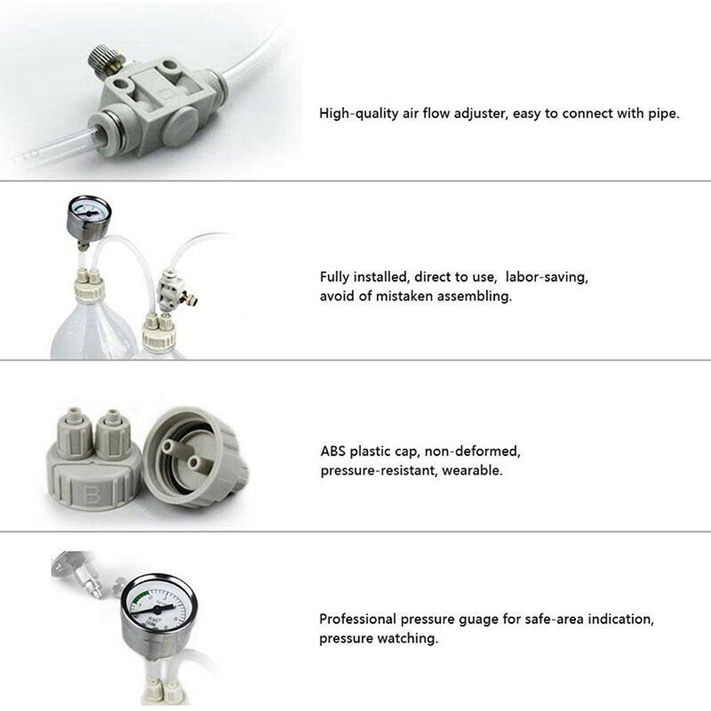 CO2 Generator System DIY Accessories Kit With Diffuser For Aquarium Live Plants