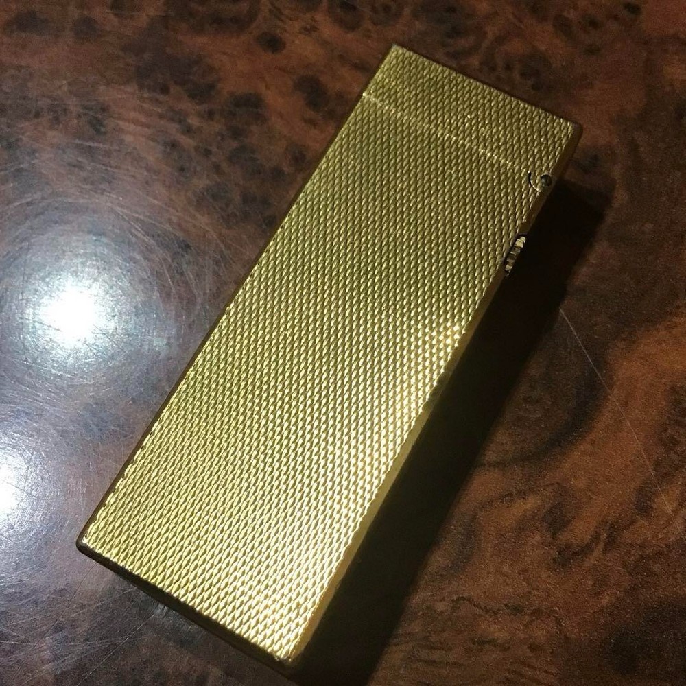 WORKING Dunhill Vintage Rollagas Lighter Gold Overhauled