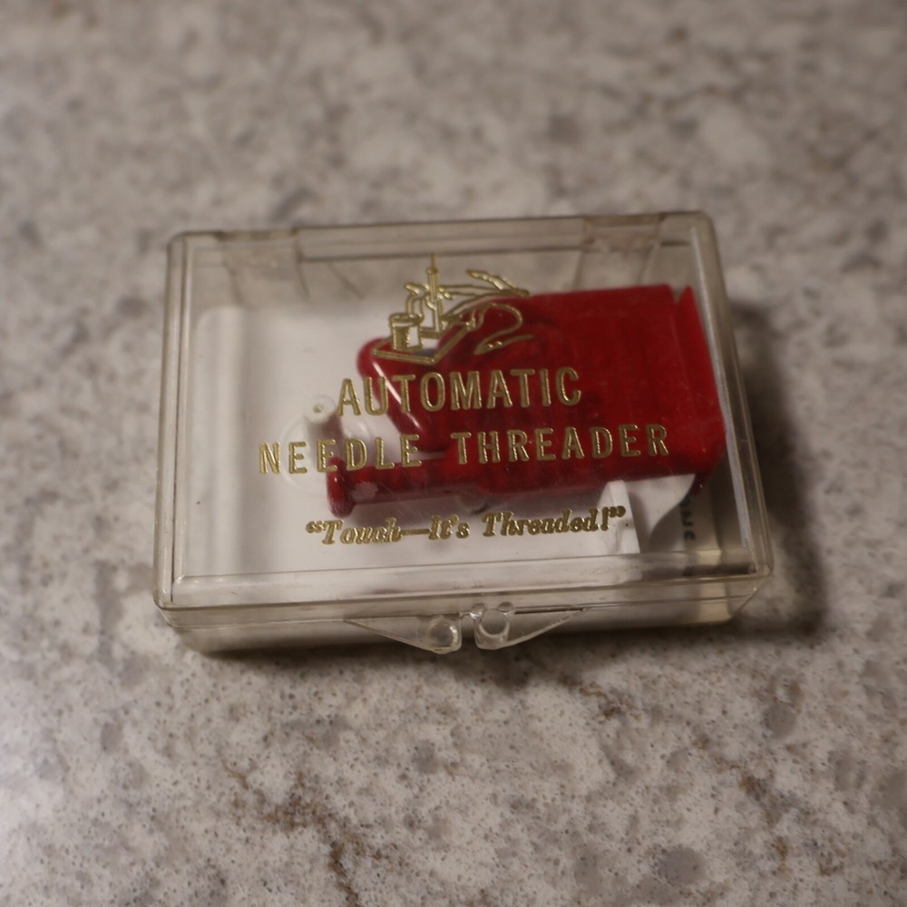 Vintage Mid-Century Plastic Witch Needle Threader West Germany Threading Tool