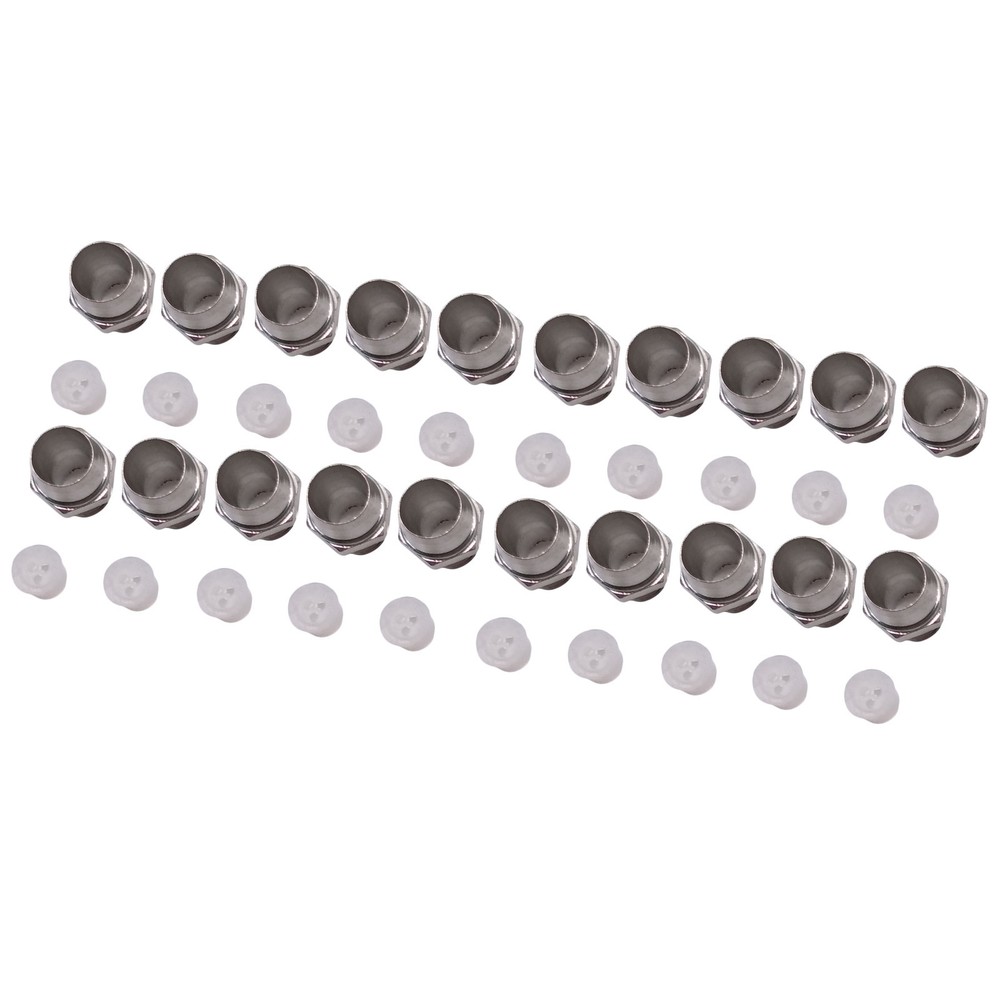 50pcs 5mm Chrome Metal LED Bezel Holder Panel Display-