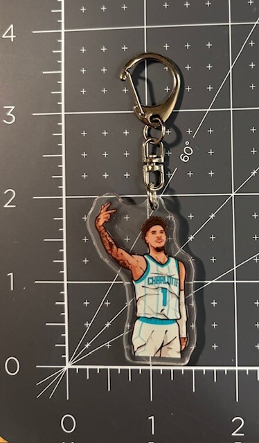 LaMelo Ball Hornets Custom Acrylic Keychain