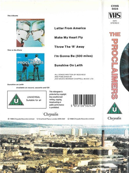 The Proclaimers VHS