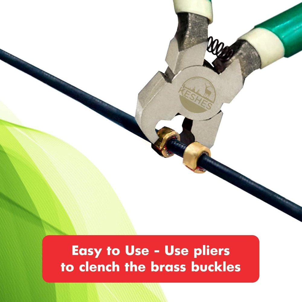 Archery Bow String Nocking Points Set – T Square Ruler, Nock Pliers with 6 Brass