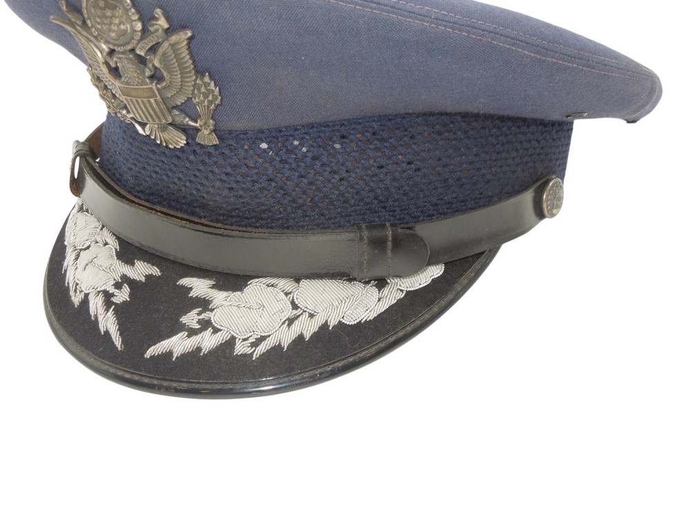 1950s USAF Air Force Lt. General Harmon Named Visor Cap Hat USAFA Superintendent