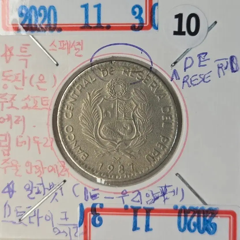 Rare 1981 Peruvian Cast Coin with Die Error (Unused)