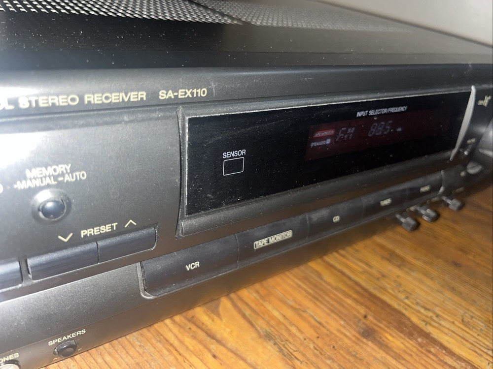 Technics SA-EX110 AV Stereo Receiver Dolby Pro Antenna - UNTESTED - Powers On