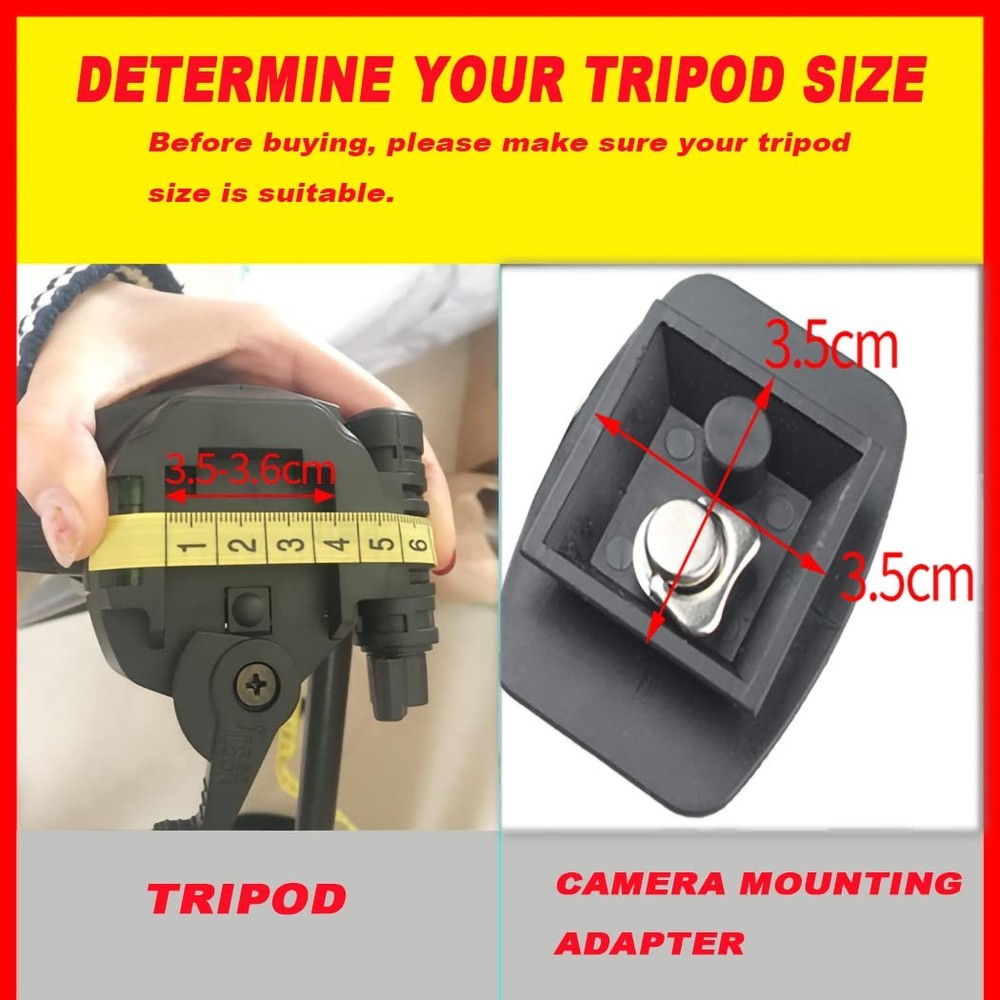 IOUALEY 2 Pack 35 mm Tripod Quick Release Plate Camera 35 mm, Black