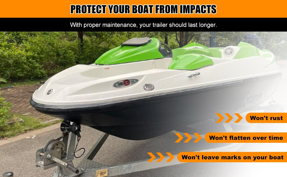 3" Boat Trailer Bow Roller Assembly w/ Spoke for Trailer Keel Roller 1/2" Shaft