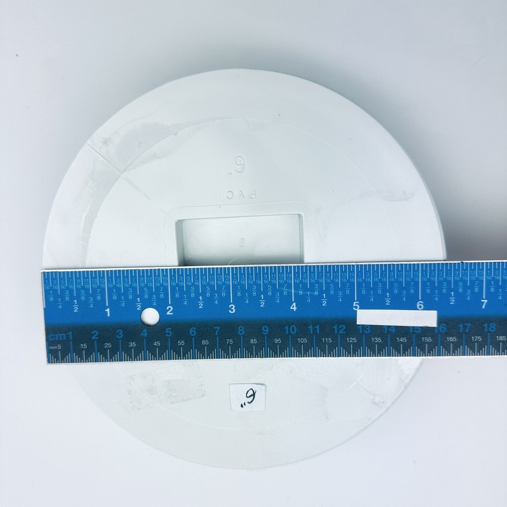 2-PACK 6" PVC COUNTERSUNK PLUG THREADED SDR35