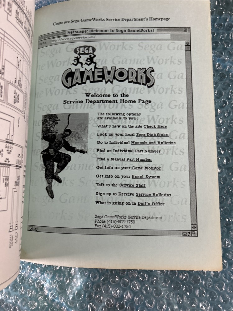 VIRTUA STRIKER 2 DELUXE SEGA original game manual