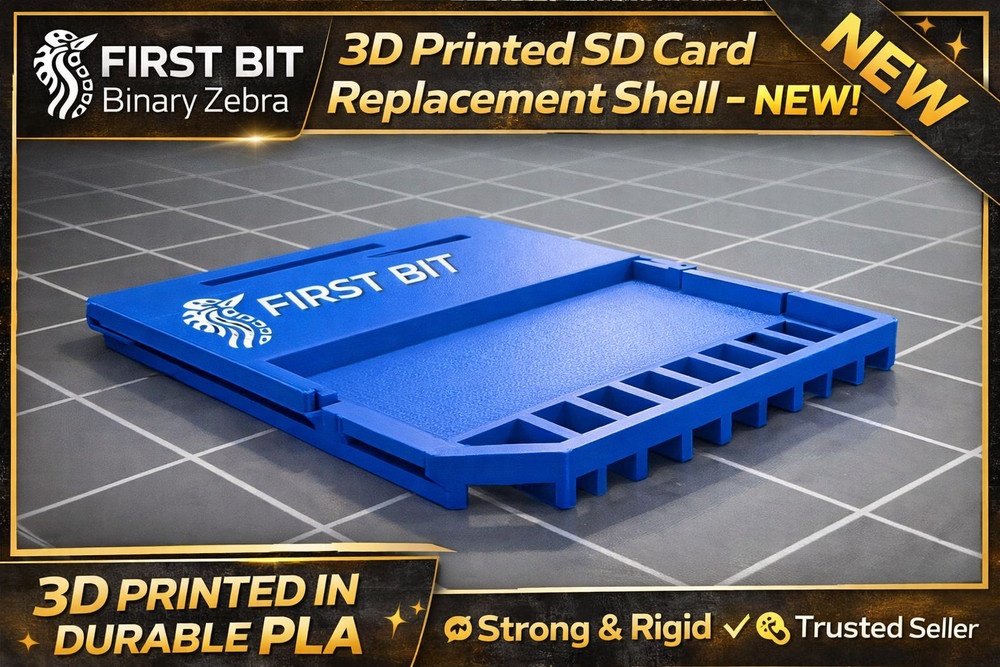 3D Printed SD Card Replacement Shell Case | Fix Cracked/Broken SD Cards (2 Pack)