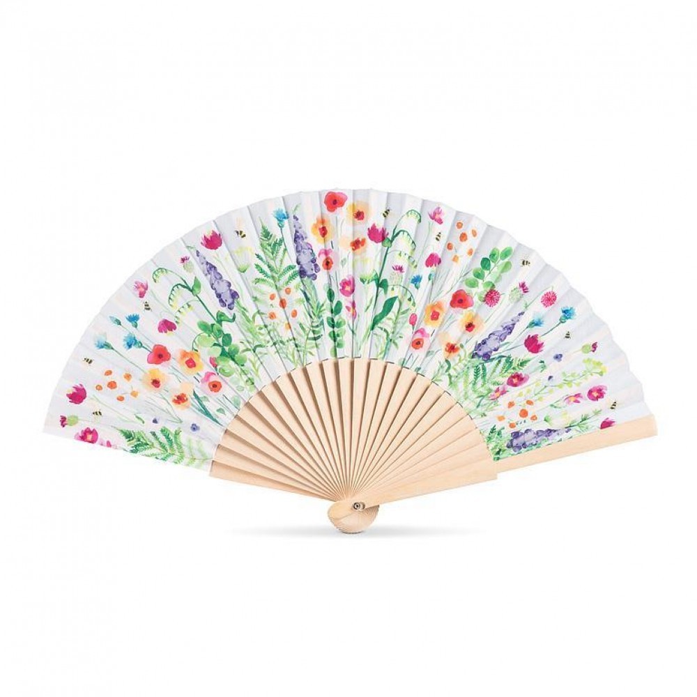 Garden Print Hand Fan