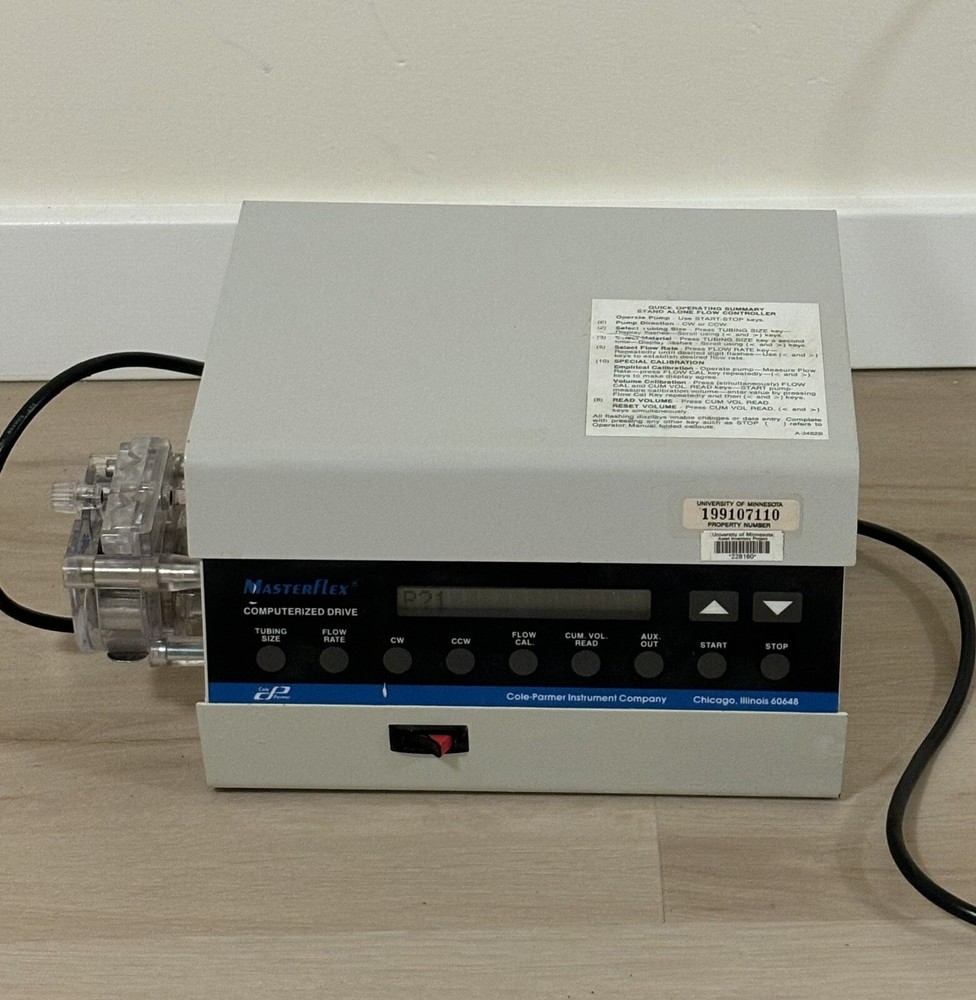 Cole Parmer Masterflex 7550-90 Computerized Drive  Pump with Head