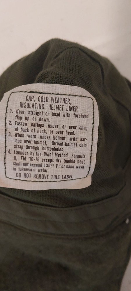 U.S.M.C. cap cold weather insulating helmet liner