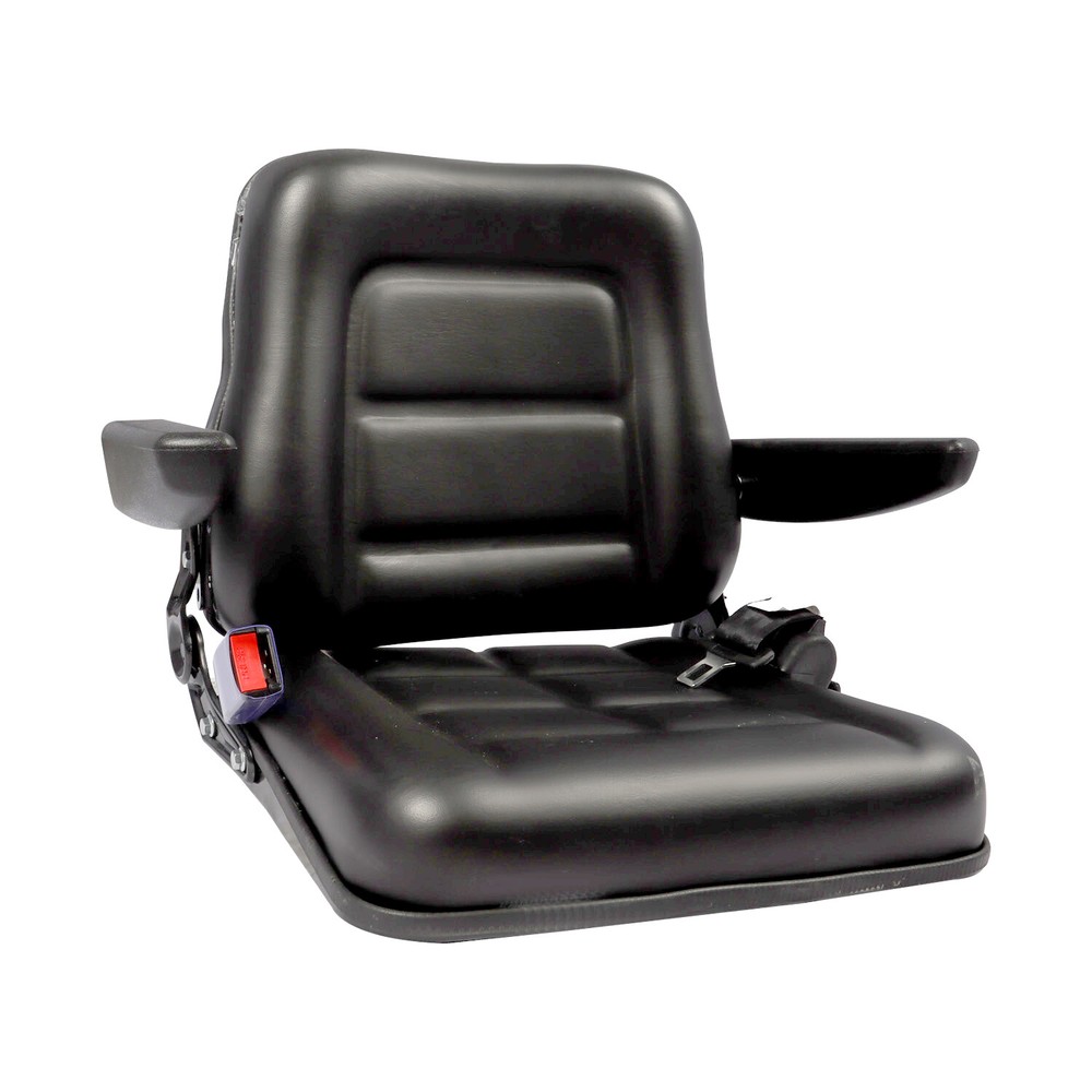 Tractor Forklift Seat Excavator Universal Adjustable Backrest Armrest Safty Belt