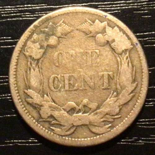 1858 LL Flying Eagle Cent Penny, F. F167