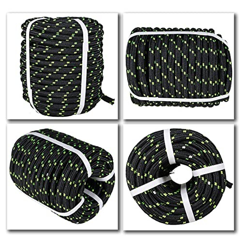 1/2 Inch x 200 FT Double Braid Polyester Rigging Ropes,Nylon Pulling Rope