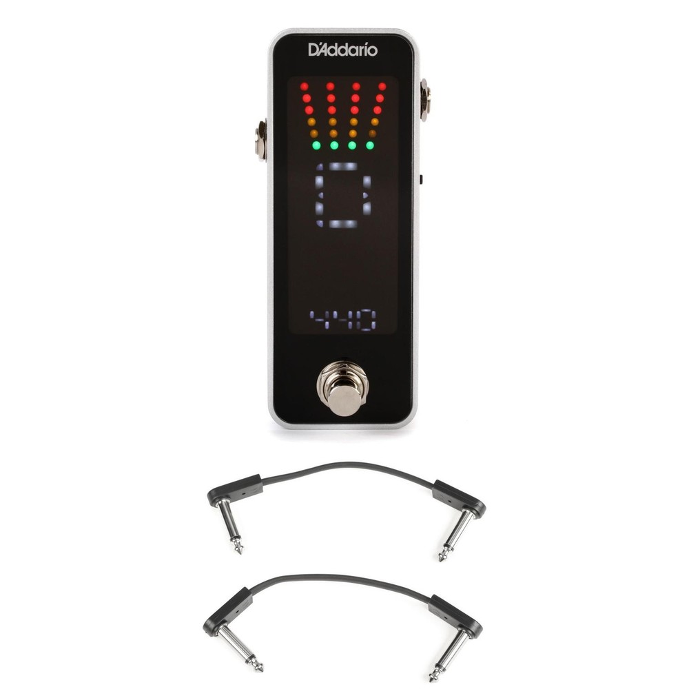 D'Addario CT-20 Chromatic Tuner Pedal with EBS Patch Cables