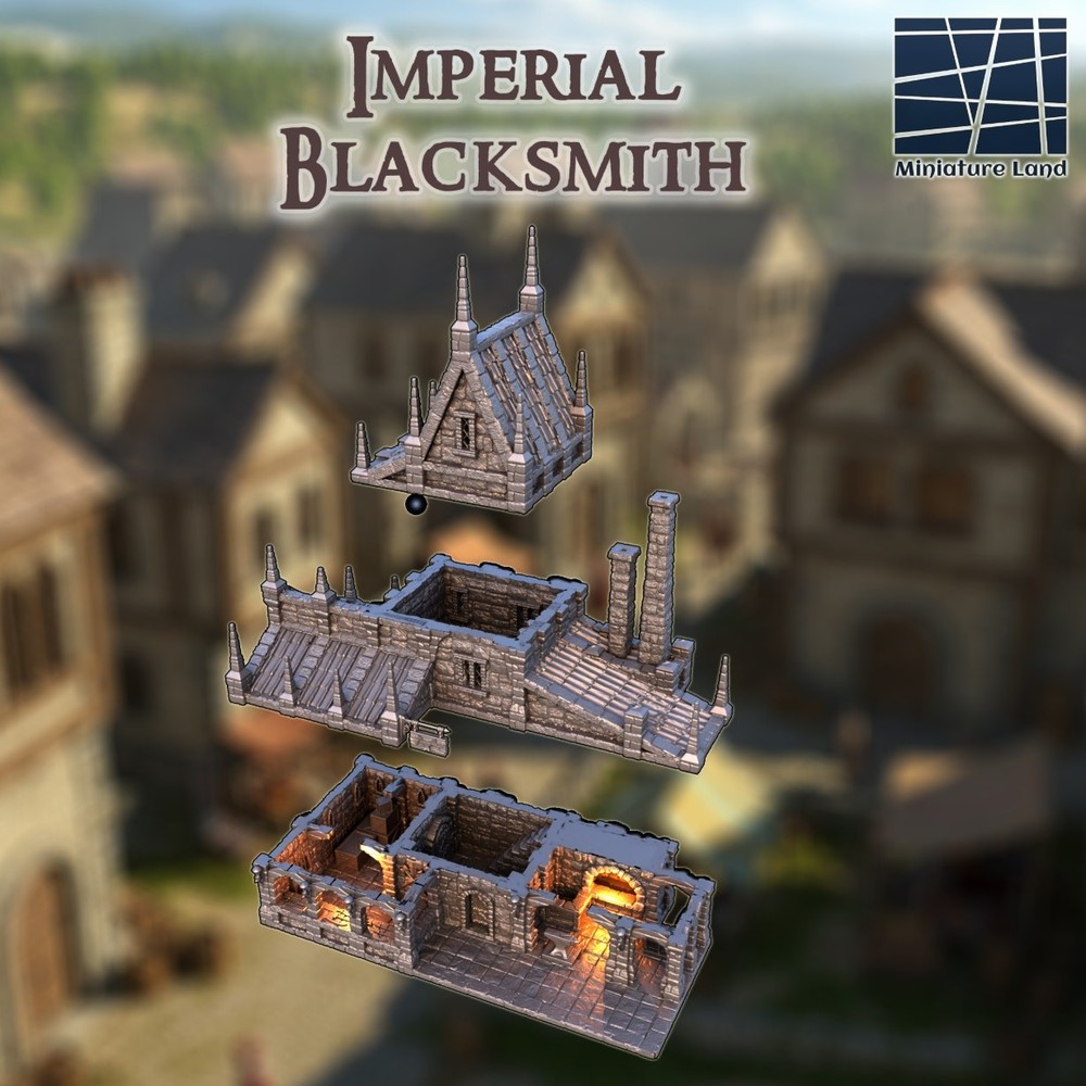 Imperial Blacksmith DND, Wargames Tabletop Terrain
