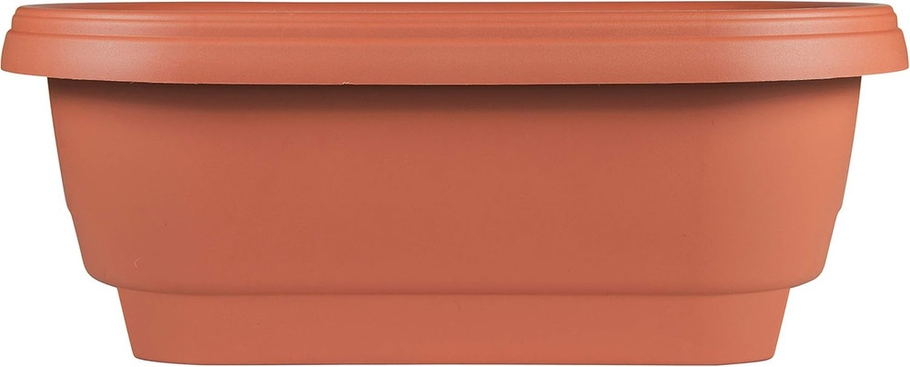Bloem Deck Balcony Rail Planter: 24" - Terra Cotta