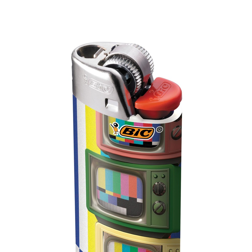 BIC Maxi Pocket Lighter Special Edition Nostalgia Collection Assorted Retro 8 Pk