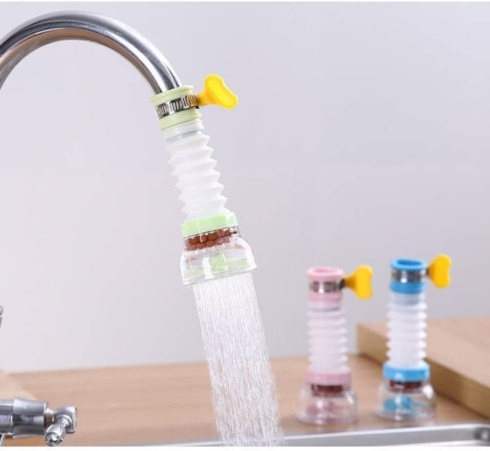 3pc Faucet Extender Filter 360° Rotating Pull Out Tap Purifier
