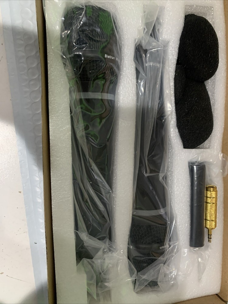 Bietrun Rechargeable Wireless Microphone for Singing Open Box Mew