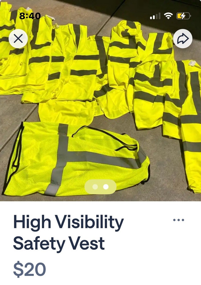 High Visibility Reflective Vests(12)