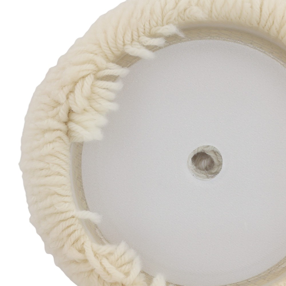 7" Hook Loop Wool Polishing Buffing Pad for Compound Buffer Backing Plate