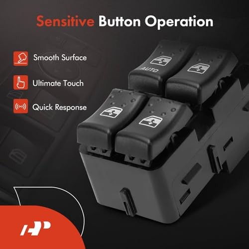 Master Power Window Switch Compatible with Saturn Ion 2004/2006-2007, Sedan