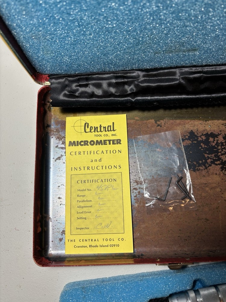 Central Tool Company Precision Measuring Tools