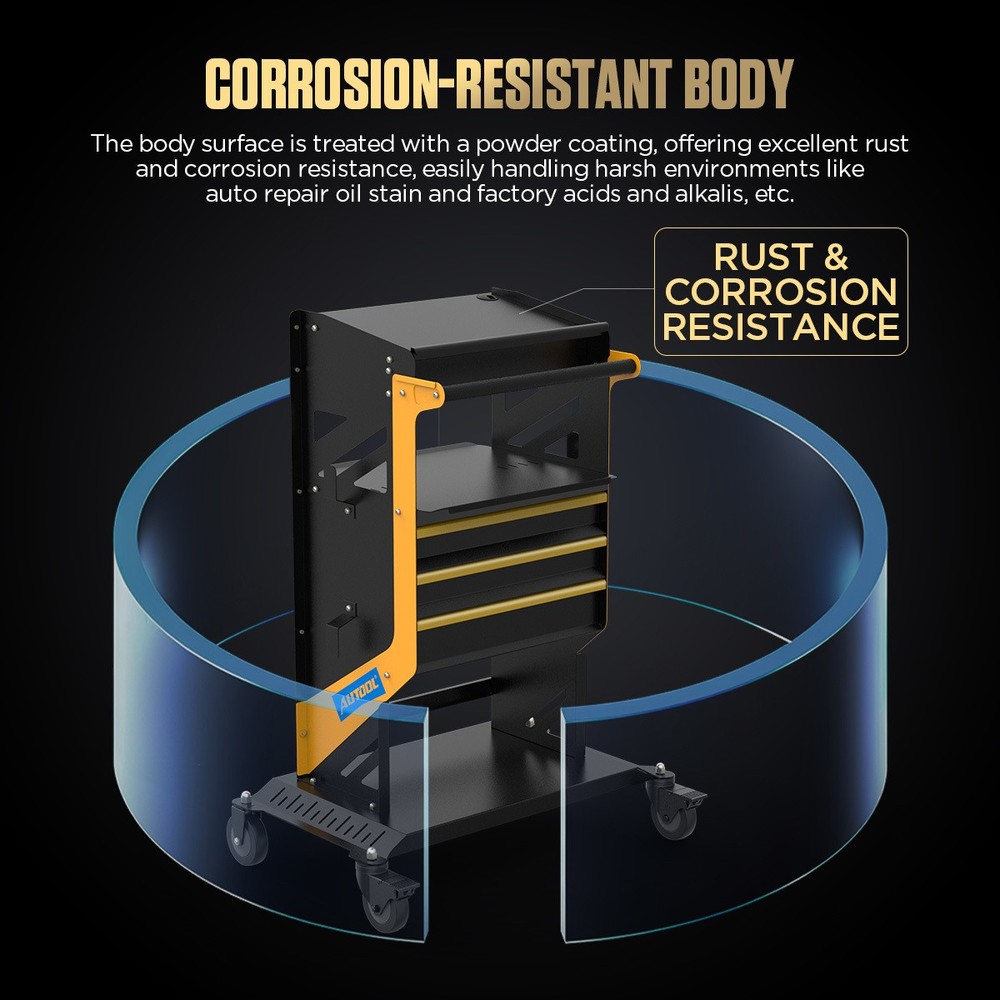 Rolling Tool Storage Heavy Duty Garage Trolley Workshop Diagnostic Service Cart