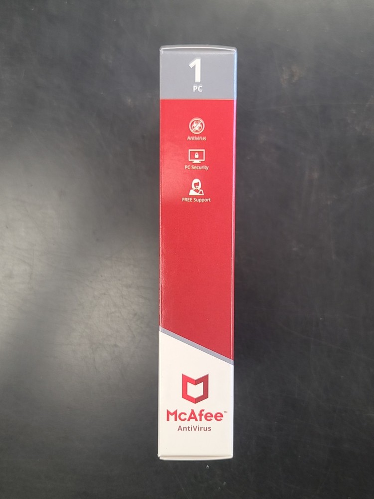 McAfee AntiVirus Software 1PC 1 Year Windows 10, 8.1, 8, 7 Protection 32/64 Bit