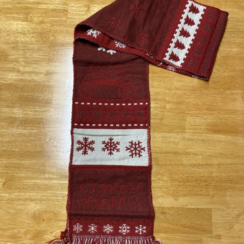 Makers Mark Limited Edition Winter Christmas Scarf