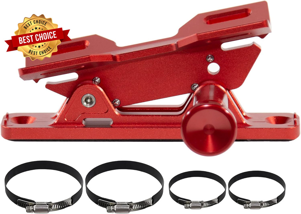 Quick Release Fire Extinguisher Mount Aluminum UTV Roll Bar Bracket Red