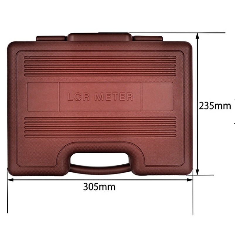 DER EE Plastic Case for LCR Meter DE-5000 Red New Fedex