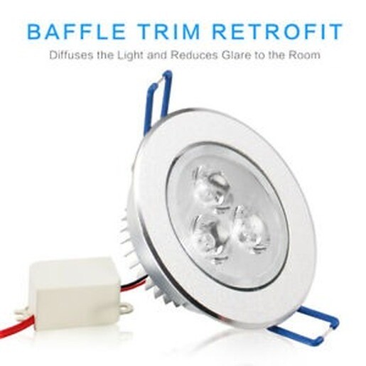 4/10PC 3W/5W LED Downlight Dimmable Spotlight Panel Light Recessed Ceiling Light