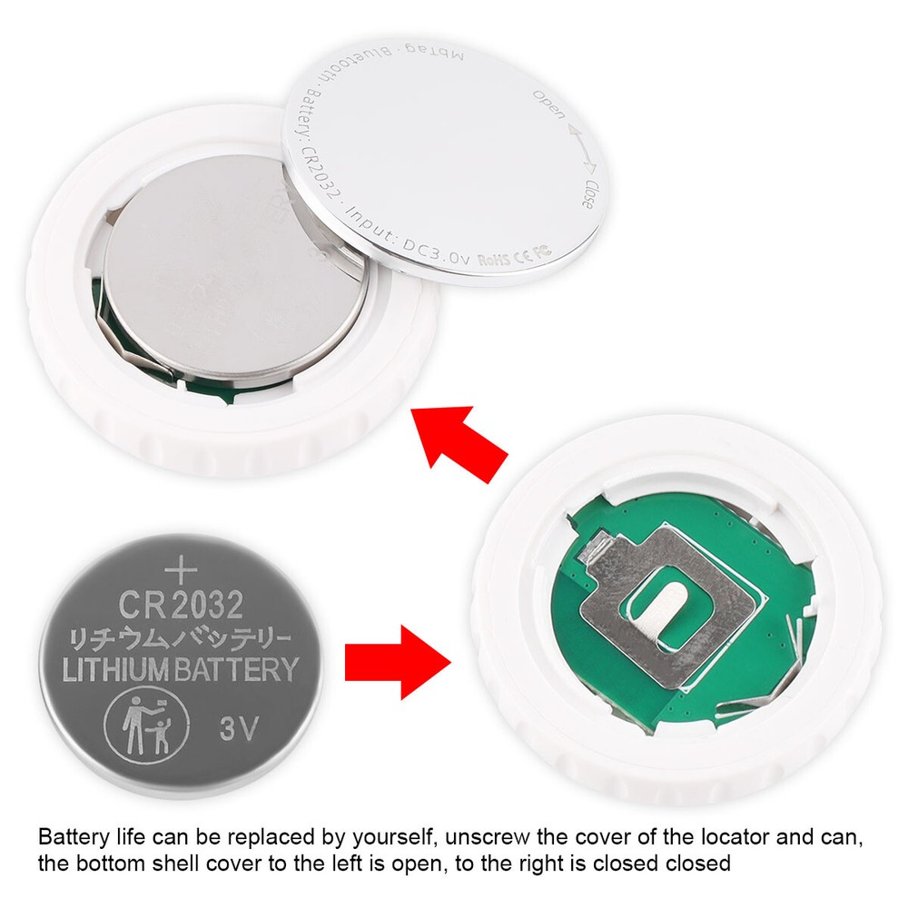 2 Pcs Smart Anti-Lost Gps Bluetooth Tracking for Keys/kids ios & Android Support